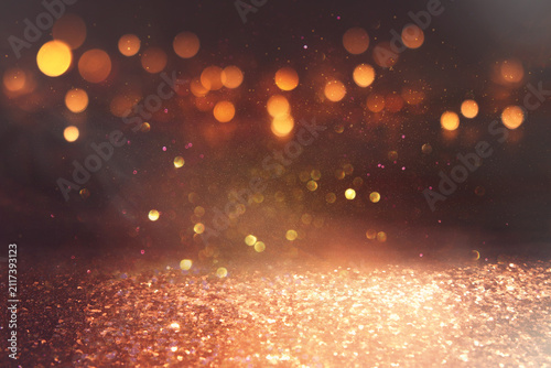 Abstract background of soft focus bokeh lights