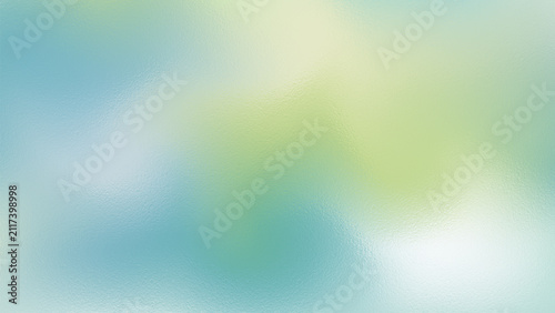 Abstract soft pastel green and blue frosted glass texture with abstract