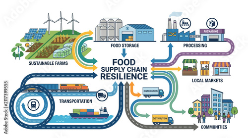 Food Supply Chain Resilience Flowchart