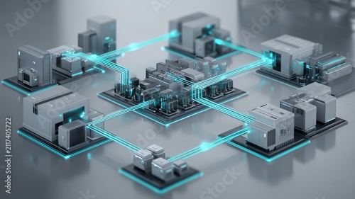 Smart Factory Network with Connected Industrial Machines, Automated Production Systems, Real Time Data Exchange and Scalable Industry 4.0 Infrastructure for Modern Digital Manufacturing Operations