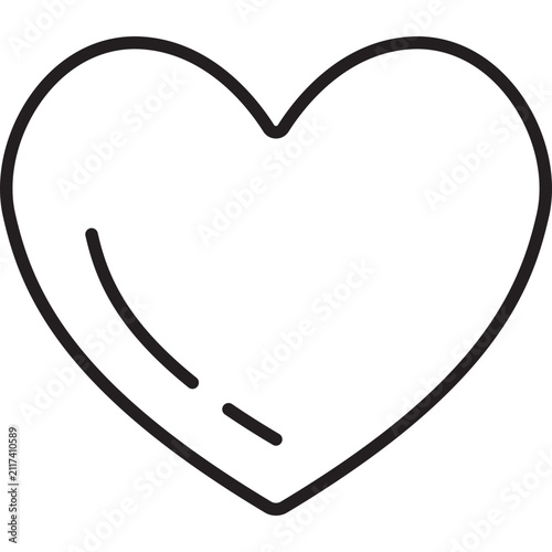 Heart Love Favorite Like Outline Vector Icon