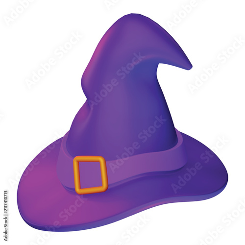 3d rendering icon Witch Hat