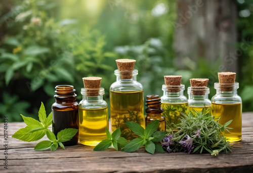 Assortment of natural essen...