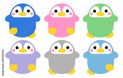 カラフルなペンギン