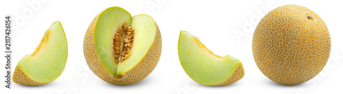 Obraz na plátne Muskmelon or cantaloupe melons isolated