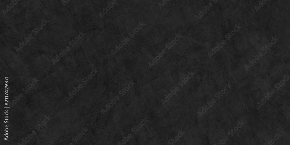 Fototapeta premium Dark black limestone old wall cement charcoal paint concrete blackboard and chalkboard background. abstract vein vintage Black granite slabs background