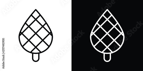 Canvastavla Fir cone icon