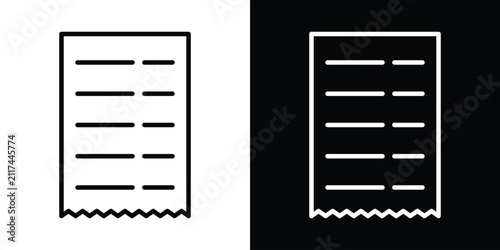 Paper receipt icon