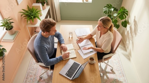 Collaborative Brainstorming Meeting In A Bright Modern Office Space