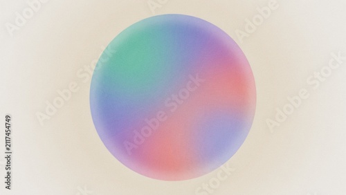Green mint teal sage blue violet purple pink rose lilac lavender beige white abstract background. Color gradient ombre blur. Pastel light dusty soft pale shade. Circle. Grain noise. Design.