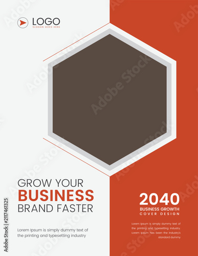 Grow your business cover design template