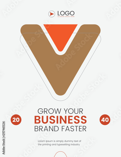 Grow your business cover design template