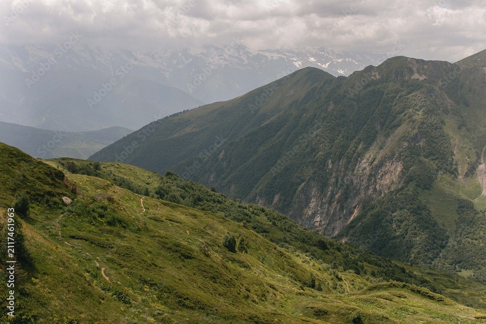 Fototapeta premium mountain landscape with clouds