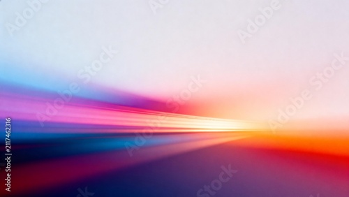 Abstract colorful light streaks