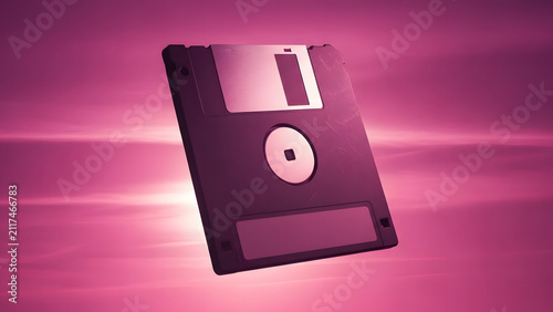 Vintage Floppy Disk Drive, Retro Technology, Data Storage Media