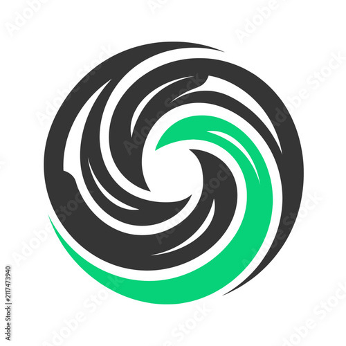 Dynamic Swirl Abstract Logo Symbol Design
