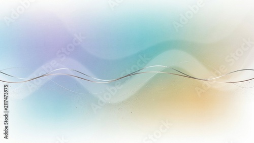 Pastel blue purple lilac lavender green turquoise agua teal yellow beige white abstract background. Color gradient ombre. Noise grain granular particle spray. Line wave. Light soft pale. Metallic foil