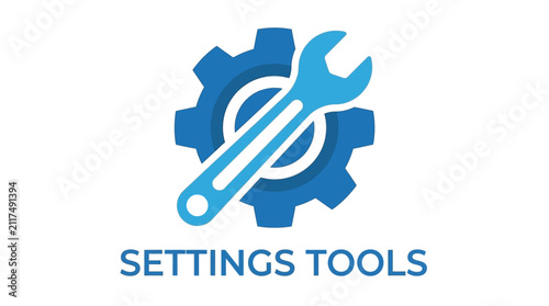 Professional Settings Icon Featuring a Mechanical Gear and Wrench Symbolizing Technical Repair, Software Configuration, Maintenance Service, and System Optimization for Digital Interface Design.