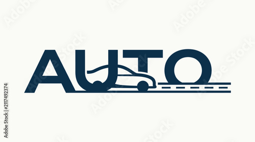 Designing a smart automotive monogram logo for digital identity concept
