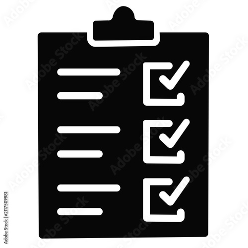 vector illustration of a clipboard