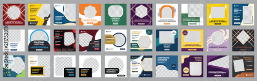 Corporate Business Social Media Post Template Design