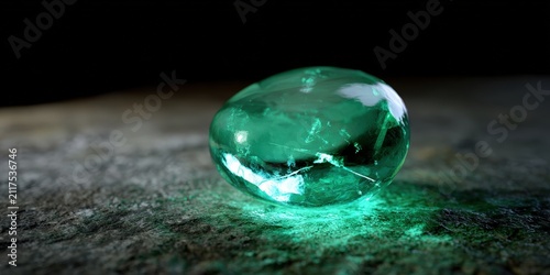 Stunning Green Gemstone with Unique Clarity and Shine