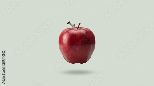 Premium Red Delicious Apple with Natural Texture