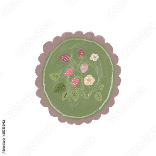 Trendy botanical wreath with chalk drawing flowers and wild berries. Modern chalkboard frame design Chalkboard floral border with elegant sketch berries and blossoms