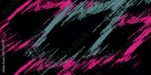 Car sticker wrap banner abstract sporty lines pink blue greenish grunge color combination brush storm thunder modern pattern racing motorsport.