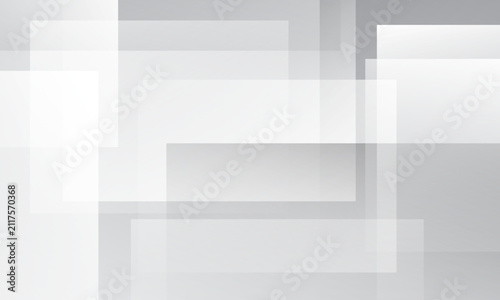 Abstract white and gray geometric gradient background. Vector illustration