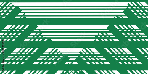 Obraz na plátně Vintage green candy cane stripes Christmas holiday Vector Pattern