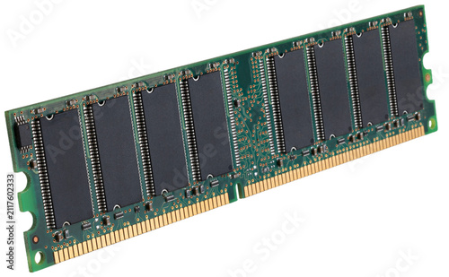 RAM card ready to install in a desktop computer