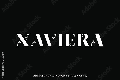 Display alphabet font vector design suitable for headline, poster, logo, magazine and many more