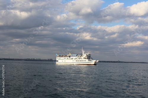 cruise ship in the sea