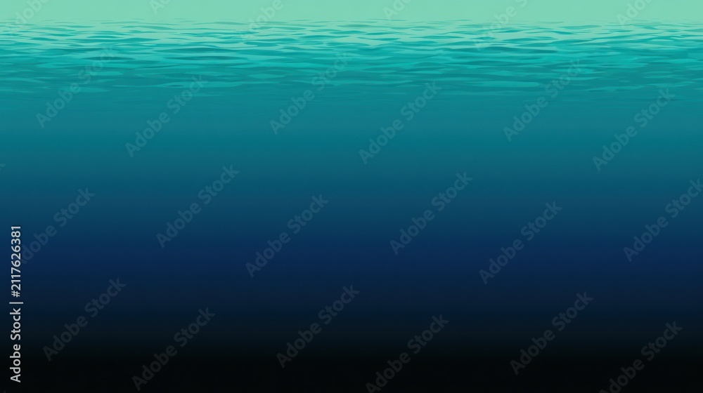 Obraz premium Deep blue gradient ocean water with surface texture.