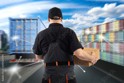 Global logistics. Warehouse...