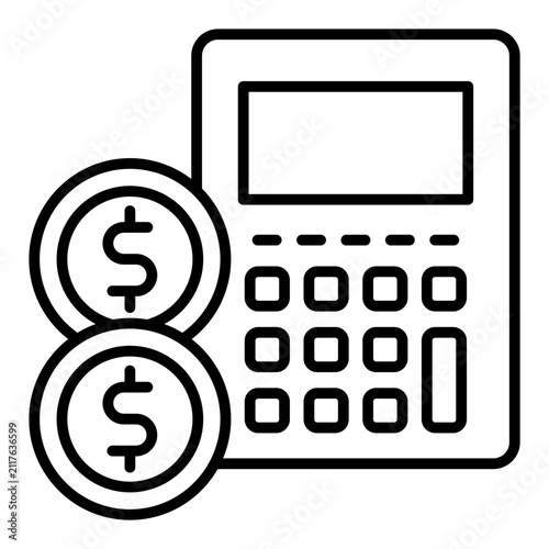 Cuadro en lienzo Calculator Icon