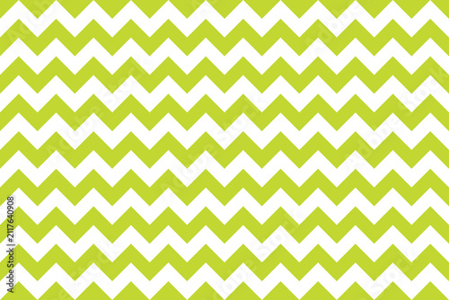 Quadro su tela OliveDrab and white color Zig zag seamless pattern.