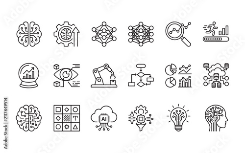 Design Thinking line icons