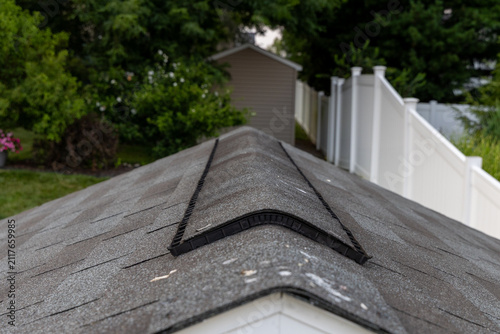Asphalt Shingle Roof Ridge Detail