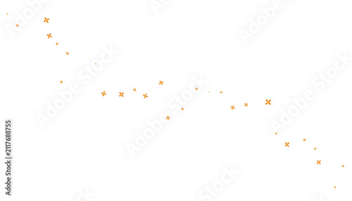 Obraz na płótnie Osmanthus, fragrant olive flowers, blossoms floating in air, blown by wind illustration isolated