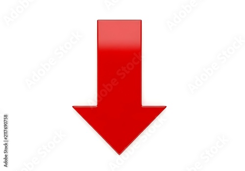 Red downward pointing arrow icon