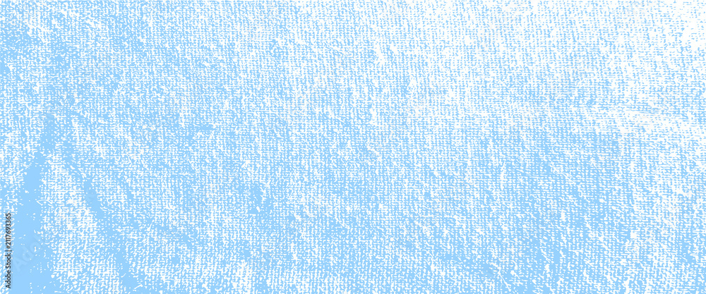 Obraz premium Soft sky blue grunge fabric weave texture with distressed noise pattern, ideal for spa branding, baby boy stationery, gentle print overlays and calm packaging design