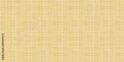 Bild auf Leinwand Seamless golden woven linen pattern with thin crosshatch lines in warm mustard a
