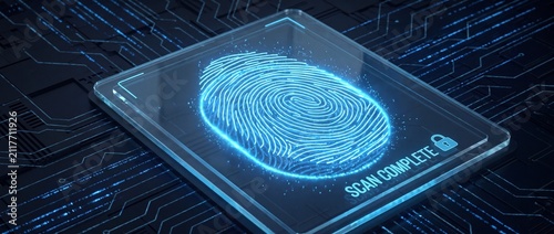 Biometric Fingerprint Scanner for Cyber Security and Digital Identity Verification