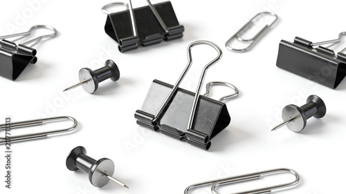 black paper clip