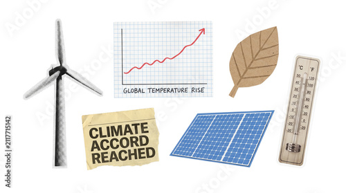 Green Energy and ESG Renewable Investment Concept with Wind Turbine and Solar Panel isolated on transparent background