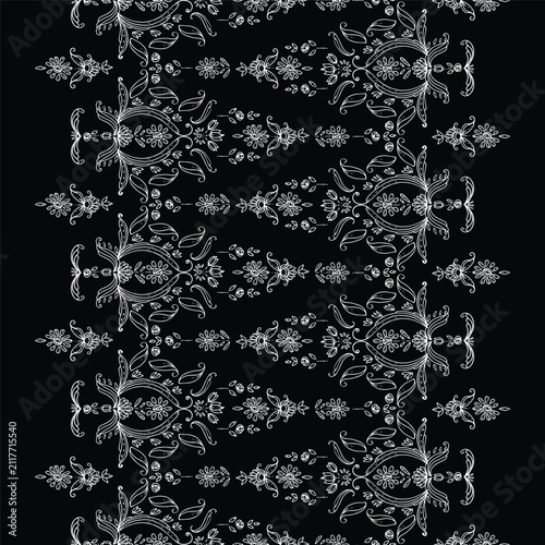 Paisley seamless pattern. Vector illustration, ethnic motif, ornament