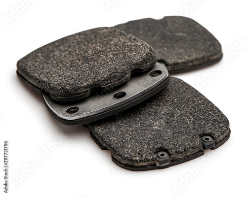 Two Brake Pads Close-Up