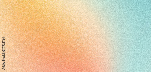 Foto Teal orange gradient background, smooth grain texture header, banner, wallpaper,